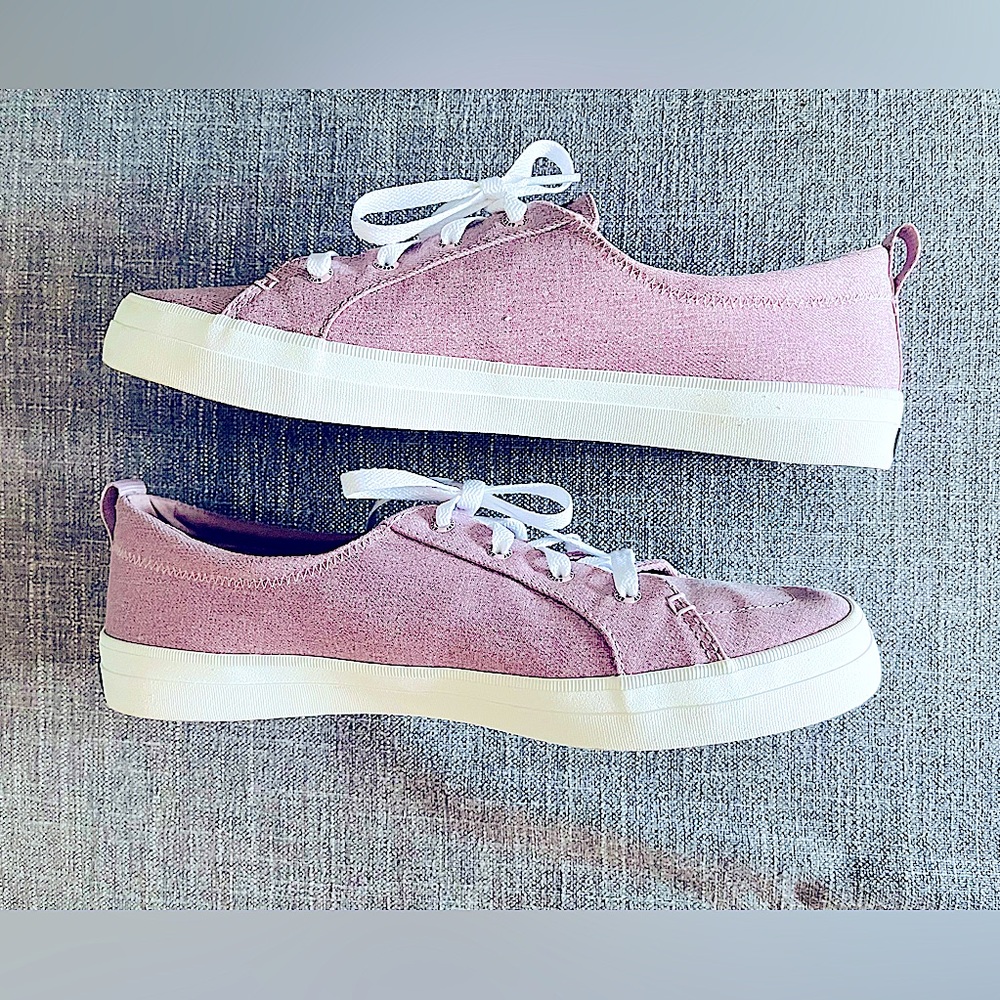 Sperry Crest Pink Sparkle Vibe Sneaker Womens 12 Y2K RARE Unisex